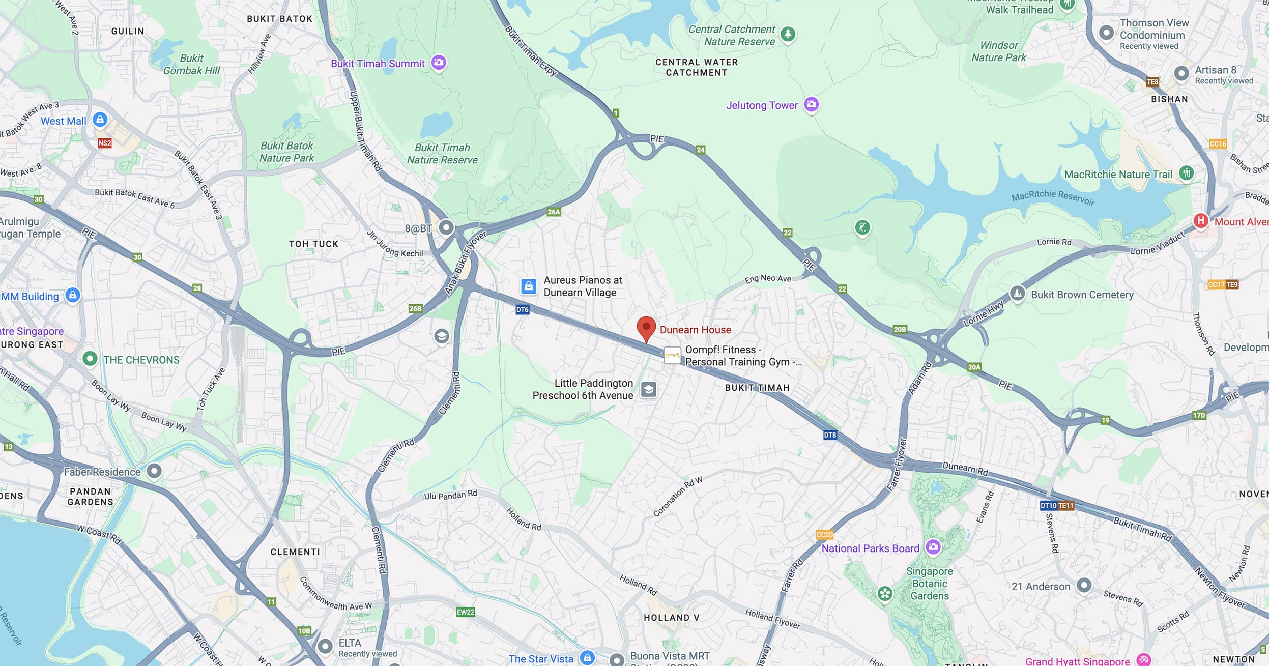 Dunearn House Location